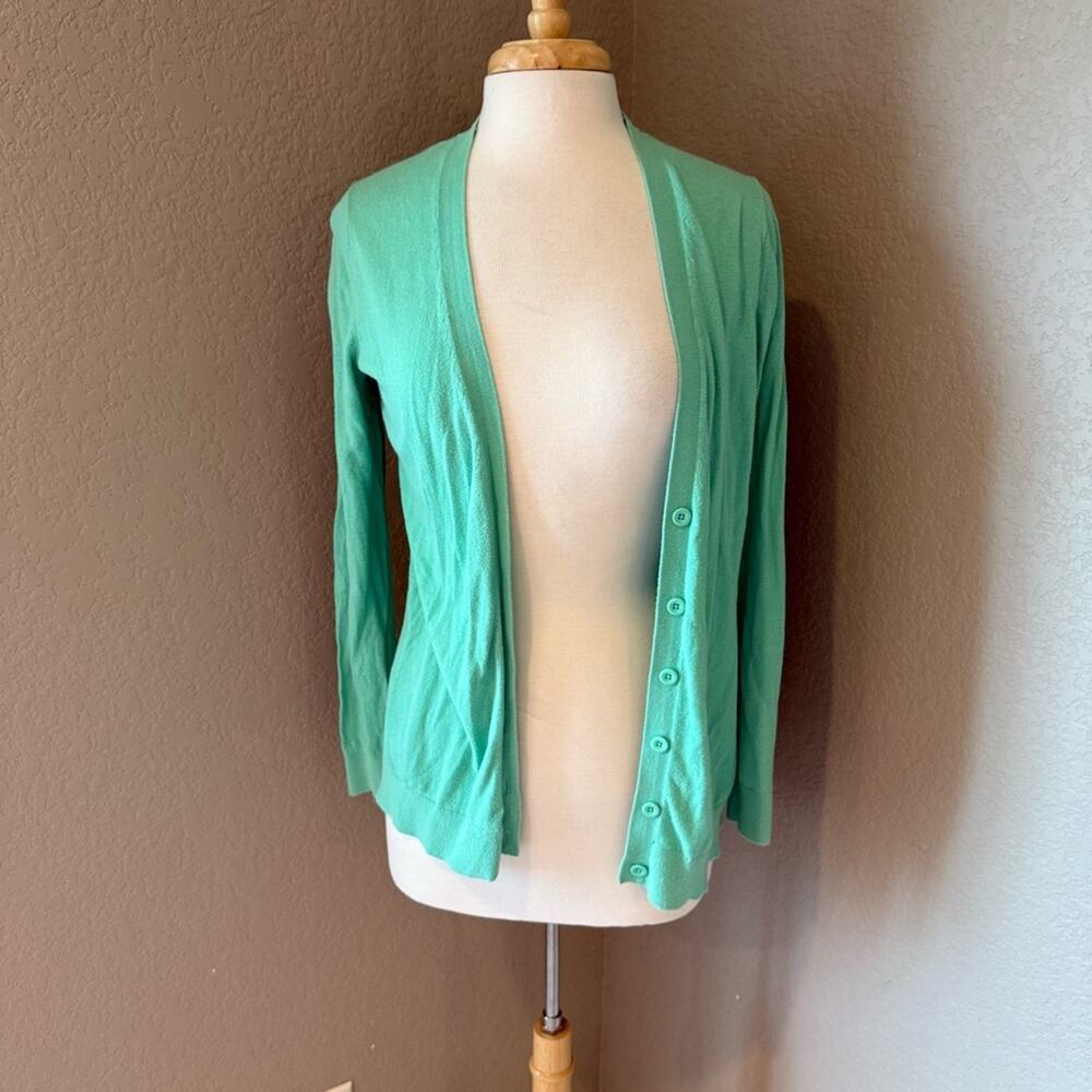 GAP Women's Light Green Cardigan Sweater